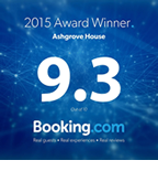 Booking.com 2015 Award Winner 9.3 out of 10